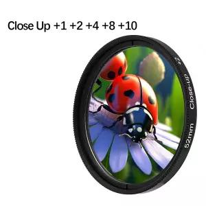 여행 클로즈업 매크로 필터 124810 클로즈업 374346495255586267727782MM 카메라용