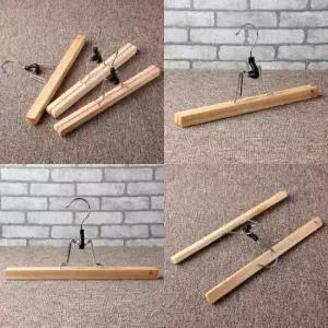 [JED] 집게형 바지걸이 3p 일자 행거 옷가게 원목