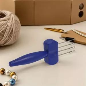 니팅머신 뜨개질 기계 입문용 래치 훅 수동 메이커 실 바늘 휴대용 스웨터