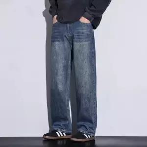 팬츠 청 남자 배기핏 워싱 클래식 긴 퀄리티 데미지 트렌드 유행1