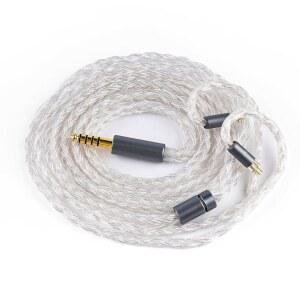 [미국배송] NICEHCK 스문 IEM 케이블 16코어 OCC+실버 도금 OFC 업그레이드 코드 이어 모니터 케이블의 SPC 오케스트라 라이트 카덴자 하이프4 슈퍼믹스4용 3.5/4.4MM 플러그가 장착된 밸런스 코드(4.4MM 0.78 2핀)