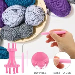 니팅머신 뜨개질 기계 편직기 공예 원사 직조기 울 스풀 메이커 가정용 엄마 할머니 면