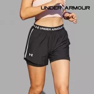 [언더아머]반바지 테크 플레이 업 투인원 쇼츠 여성 블랙 1389895-001 742726