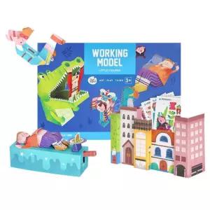 3세 4세 공간지각발달 종이피규어 종이접기 장난감 교재 여아 키즈카페 어린이 놀이방