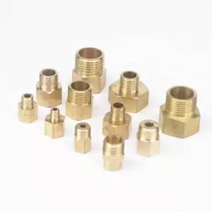 카플링 커플링 2개 M14x1m14x15m16x15 암- 남성 황동 암-수 감속기 육각 파이프 압력 게이지