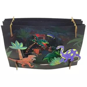 유치원 미술수업 3D 입체 공룡 액자 만들기 교구 교육키트 중등실험 두뇌개발 집중력