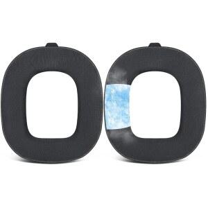 [미국배송] ASTRO A50X /A50 4세대 5세대 헤드셋용 SOULWIT 쿨링 젤 교체 이어패드(A50 3세대에 맞지 않음) 이어패드 쿠션과 스 실크 원단 - 블랙