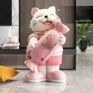 일본 복 고양이 행운 마네키네코 이자카야 입간판 성공 일식집 인테리어 선