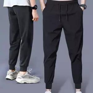 남성 쿨링 바지 데일리 캐주얼 냉장고 남성 조거 팬츠 여름 트레이닝 스포츠 기능성 운동 여성