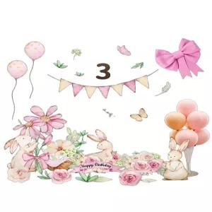 돌잔치 홈파티 동물풍선 포토존 백일상 생일 장식세트