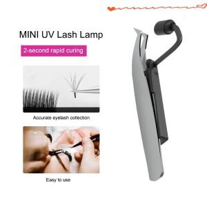 미니 충전식 UV 속눈썹 램프 휴대용 모발 이식 핸드헬드 2&1 뷰티 네일 경화 램프 핀셋 램프 네일 작업 램