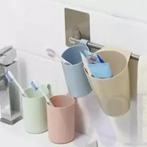 [SBD] 욕실 흡착식칫솔걸이 욕실칫솔걸이 양치컵 세트 칫솔보관함 걸이 치솔꽂이 욕실칫솔거치대