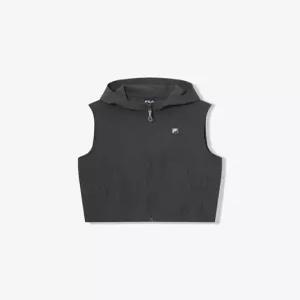 휠라 키즈 간절기 우븐 후드 조끼 GRAY FK262VT07B001 031