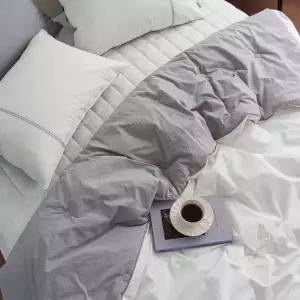 포에 투톤 고밀도 순면 이불패드 세트 Q