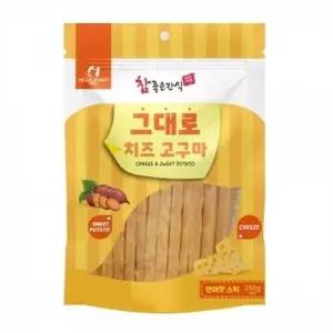 헬로도기 강아지 그대로 치즈 고구마 연어맛 스틱 250g