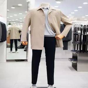 [레노마 옴므]봄 가을용 베이지 컬러 기본핏 트랜치 코트 CHRRIMBH04A_IC