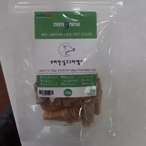 애견 수제간식 제로나인 오리안심고구마말이70g