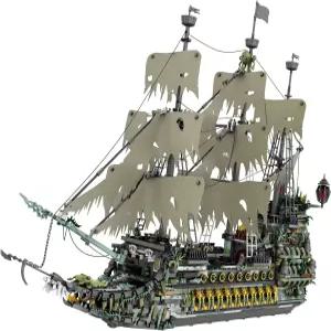 호두까기 해적선 빌딩 블록 세트 유령선 플라잉 더치맨 대형 MOC 모델 요트 장난감 크리스마스 선물 14