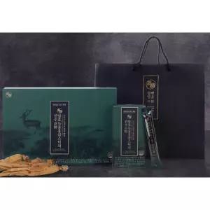 진웰스 발효녹용홍삼스틱의진수 12g x 30포 국내산 6년근 홍삼액 부모님 명절 홍삼 선물세트 쇼핑백