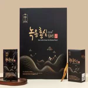 진웰스 녹용 홍삼 플러스 70ml x 30포 국내산 6년근 홍삼액 명절 부모님 홍삼 선물세트