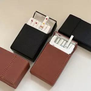 가죽 담배 파우치 케이스 슬림 보관 지갑 수납함 포켓 미니 소형 담배갑 애연가 선물