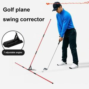 핫 골프 얼라인먼트 스틱 홀더 휴대용 다기능 골프 훈련 보조 도구 추수감사절 크리스마스 가족을 위한 스