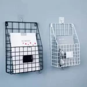 [생활] 벽선반 무타공 바스켓 수납 활용 좁은공간 거실 선반 정리 인테리어 철제 수납장 벽걸이 모두팜