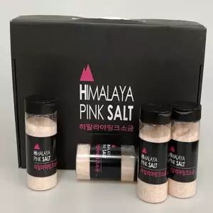 미네랄 함유 히말라야 핑크소금 4병 선물세트