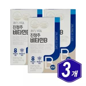진정주 비타민B 1000mg 60정 x 3개 중장년 시니어 남자 여자 비타민비군