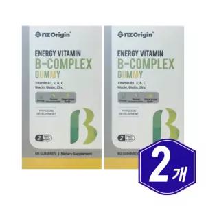 엔젯오리진 에너지 비타민B-컴플렉스 구미 60개입 x 2개 중장년 시니어 남자 여자 비타민비군