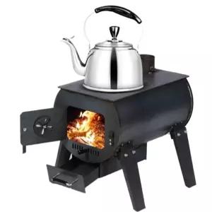 다목적 화목난로 주물 화로대 캠핑 불멍 야외용 펠릿 세트 화덕 무연 겸용 농가 연통