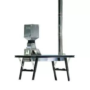 펠렛난로 테이블 캠핑용 겨울 스토브 난방 캠핑 난로 미니 연통 연소기 조립식 화목 농막