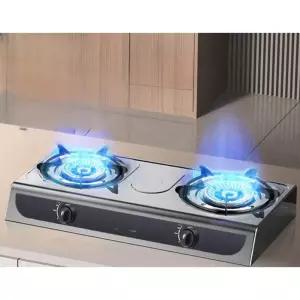 업소용 가스레인지 2구 터보 lpg 도시가스 쿡탑 실버 스테인리스 스탠딩형