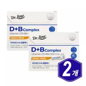중년 먹는 닥터라인 D+B콤플렉스 다이렉트 비타민D 비타민B 엽산 2g x 30포/ 2개