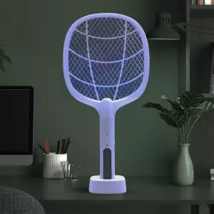충전식 전기 모기채 LED 트랩 모드 파리채 모기 퇴치 벌레 휴대용 해충 제거기