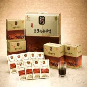 명품 홍삼 녹용 진액 국내산 6년근홍삼 녹용 추출액 엑기스 즙 고3 수험생 부모님 명절선물세트 추천 60포