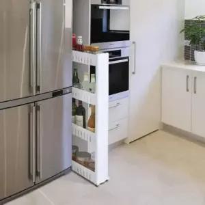 [JED] 4단 세탁실선반 수납장 틈새 화장실선반