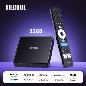 셋톱박스 MECOOL 신형 안드로이드 TV 박스 MEon1 4K 32GB 넷플릭스 돌비 비전 암로직 게임 비디오 글로벌 버전