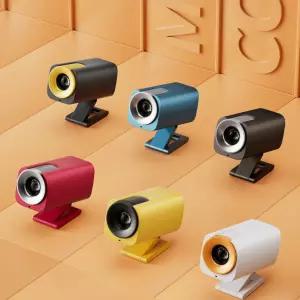 미니 빔 프로젝터 간편 화이트 초고화질 미니빔 버전 캠핑 가정용 고화질