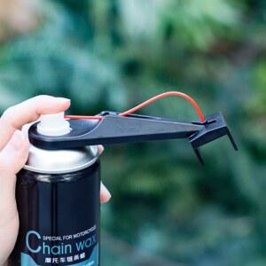 오토바이 체인 윤활유 오일러 도구 지저분한 부착 윤활제 밀짚 홀더 포지셔너 리케이터