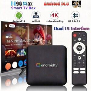 셋톱박스 H96 Max 안드로이드14 TV 박스 2GB 16GB 쿼드 코어 Amlogic S905L3 4K UHD WiFi2 4G 5G BT4 스트리밍 셋톱 IPTV 유튜브