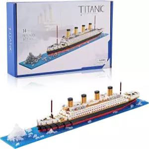 세계적으로 유명한 타이타닉 마이크로 빌딩 블록 세트 크루즈 선박 브릭 모델 키트 14세 이상 - 1872 PCS