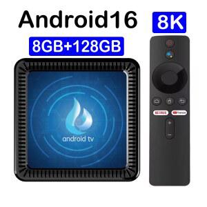 셋톱박스 TV 박스 안드로이드 16 Q17 미디어 플레이어 블루투스 Allwinner H313 4GB 8GB 64GB 128GB 셋톱 8K 울트라 4K 스마트