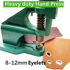 다기능 연성철 핸드 프레스 스테인리스 스틸 아일렛 다이 포함 가죽공예 종이 플렉스 배너 KT 보드용