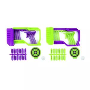 6연발 장난감 권총x2세트 피젯건+총알 2개+과녁판포함