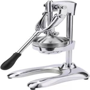 스테인리스 스틸 시트러스 착즙기 레버 프레스 방식 수동 핸드 과일 주이서 레몬 오렌지 스퀴저 실버 색상