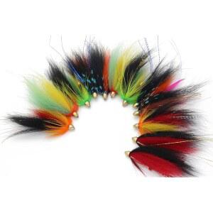 연어 송어용 티고플라이 콘 튜브 12개 세트 스틸헤드 낚시용 미끼 세트