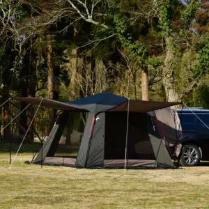 제드 차박 텐트 오토 듀얼 팔레스4 확장플라이 세트 도킹 브라운