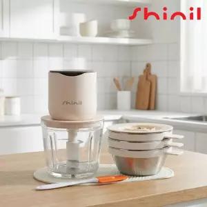 신일 무선 다지기 분쇄기 전동 야채 고기 이유식 다지기 멀티 쵸퍼 충전식