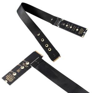 M.2 NVME NGFF M-Key SSD 연장 케이블 지원 PCle4.0 솔리드 드라이브 라이저 카드 PCI-Express 4.0 X4 M 키